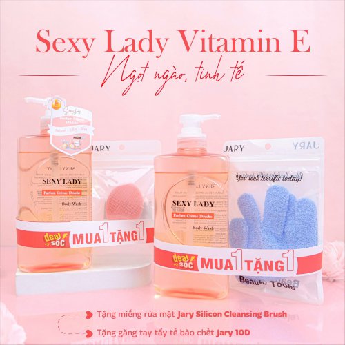 Sữa Tắm Nước Hoa Sexy Lady 700ml – Vitamin E (KM)