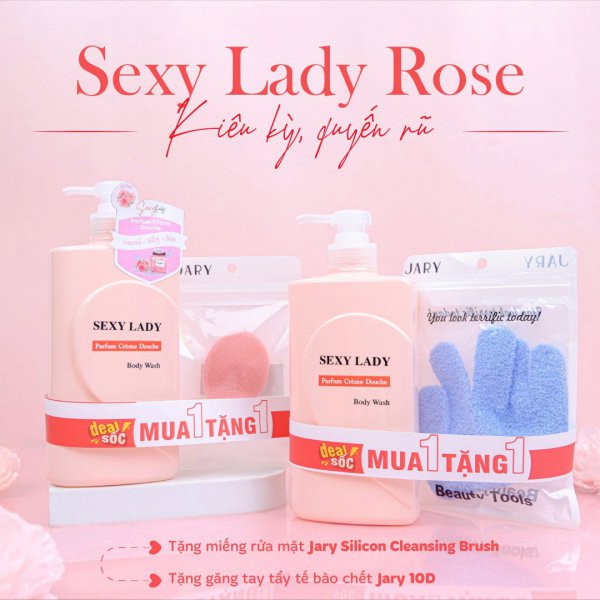 Sữa Tắm Nước Hoa Sexy Lady 700ml – ROSE (KM)
